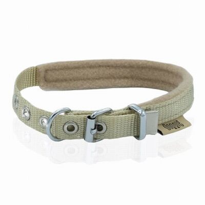 Doggie Polar Dokuma Köpek Boyun Tasması Haki 1,5x20-25 Cm - 3