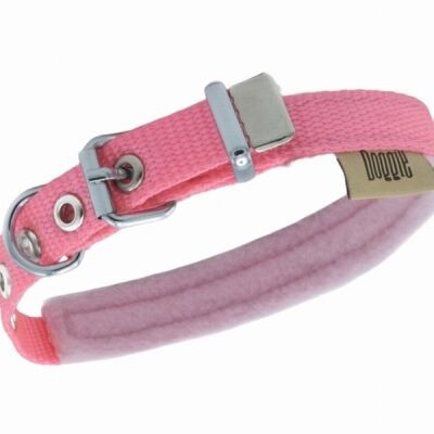 Doggie Polar Pedli Sade Dokuma Köpek Boyun Tasması Pembe 1,5x25-30 Cm - 2
