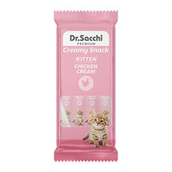 Dr.Sacchi Creamy Snack Tavuklu Sıvı Yavru Kedi Ödülü 4x14 Gr - Dr.Sacchi