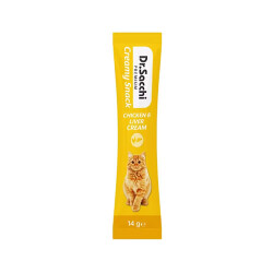 Dr.Sacchi Creamy Snack Tavuklu ve Ciğerli Sıvı Kedi Ödülü 14 Gr - Dr.Sacchi