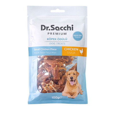 Dr.Sacchi Premium Küçük Tavuk Parçacıklı Tahılsız Köpek Ödülü 100 Gr - 1