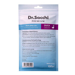 Dr.Sacchi Premium Ördek Kuru Kesim Jerky Tahılsız Köpek Ödülü 100 Gr - 2