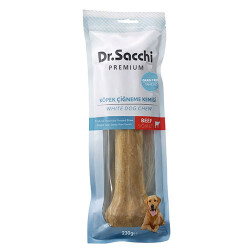 Dr.Sacchi Premium Sığır Etli Doğal Sığır Derisi Press Kemik Tahılsız Köpek Ödülü 10” 1'li 230 Gr - Dr.Sacchi