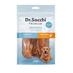 Dr.Sacchi Premium Tavuk Fileto Tahılsız Köpek Ödülü 100 Gr - Dr.Sacchi