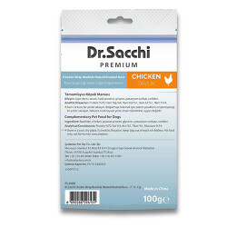 Dr.Sacchi Premium Tavuk Sargılı Sığır Derisi Doğal Düğüm Kemik Tahılsız Köpek Ödülü 2“ 8'li 100 Gr - 2