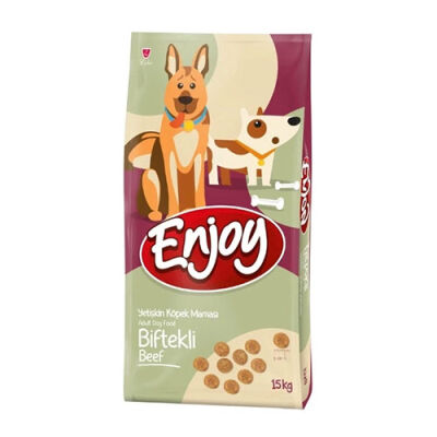 Enjoy Biftekli Yetişkin Köpek Maması 15 Kg - 1