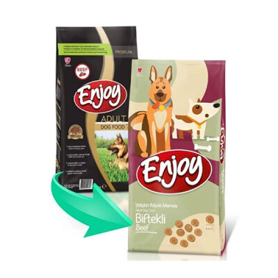 Enjoy Biftekli Yetişkin Köpek Maması 15 Kg - 2