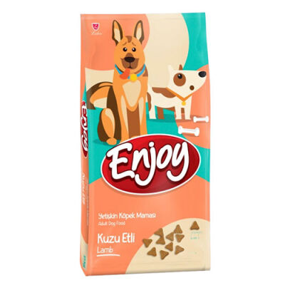 Enjoy Kuzulu ve Pirinçli Yetişkin Köpek Maması 10 Kg - 1