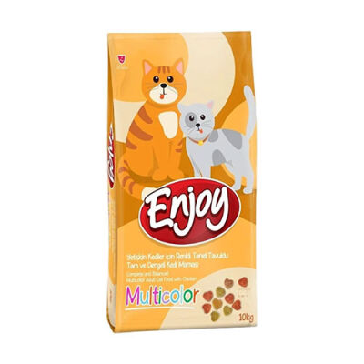 Enjoy Multi Color Yetişkin Kedi Maması 10 Kg - 1