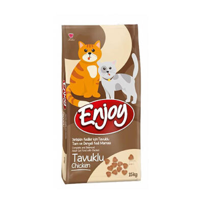 Enjoy Tavuklu Yetişkin Kedi Maması 15 Kg - 1