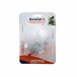 EuroCat Beyaz Fare Kedi Oyuncağı - EuroCat