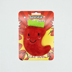 EuroCat Peluş Kırmızı Biber Kedi Oyuncağı - EuroCat