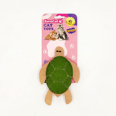 EuroCat Toys Peluş Kaplumbağa Kedi Oyuncağı - 1