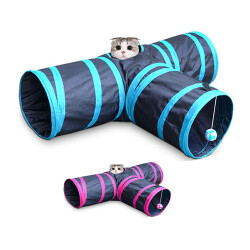 EuroCat Üç Yollu Tünel Kedi Oyuncağı - EuroCat