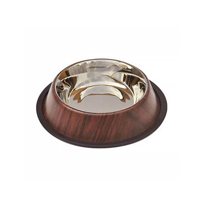 EuroDog ASR(W) 96 Oz Bambu Desenli Kedi ve Köpek Mama Su Kabı - 1