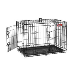 EuroDog Çift Kapılı Metal Köpek Kafesi 107x71x78 Cm - EuroDog