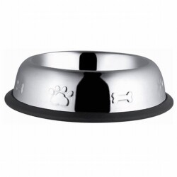 EuroDog Desenli Oval Metal Kedi ve Küçük Irk Köpek Mama Su Kabı 8 Oz 12 Cm - Eurodog