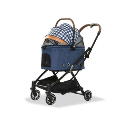 EuroDog Katlanabilir Köpek Arabası Mavi 67x49x100 Cm - 1