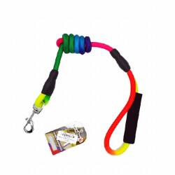 EuroDog Köpek Uzatma Tasması Gökkuşağı 14 Mm 120 Cm - Eurodog