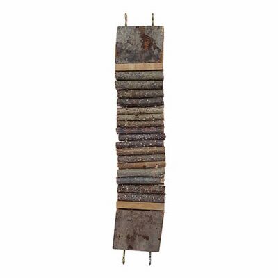 EuroGold Çift Platformlu Köprü Doğal Ahşap Kemirgen Merdiveni 7x35 Cm - 2