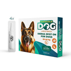 EuroGold Dog Deri Bakım Damlası 20-40 Kg 4x3 Ml - EuroGold