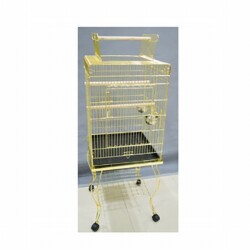 EuroGold Sehpalı Papağan Kafesi Gold 51x51x129 Cm - EuroGold