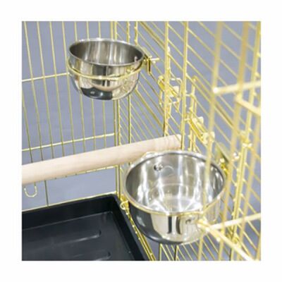 EuroGold Sehpalı Papağan Kafesi Gold 51x51x129 Cm - 2