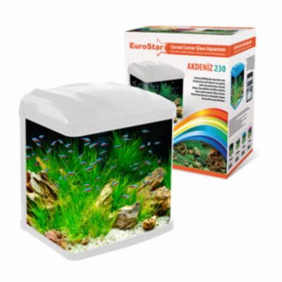 EuroStar Akdeniz 320 Beyaz Akvaryum 4w Led 32x23x38,5 Cm - 1