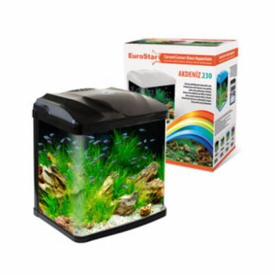 EuroStar Akdeniz 320 Siyah Akvaryum 4w Led 32x23x38,5 Cm - 1