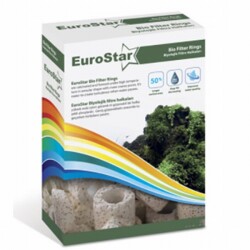EuroStar Bio Filter Ring Akvaryum Filtre Malzemesi Beyaz 500 Ml - EuroStar