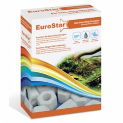 EuroStar Bio Glass Ring Hexagon Akvaryum Filtre Malzemesi 500 Ml - EuroStar