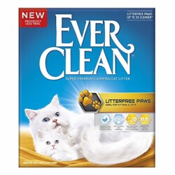 Ever Clean Litterfree Paws Patilere Yapışmayan Topaklanan Kedi Kumu 2x6 Lt - Ever Clean