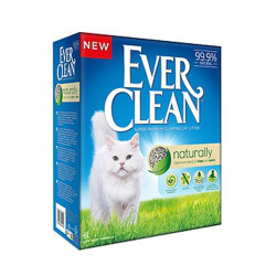 Ever Clean Naturally Doğal Koku Önleyici Parfümsüz Topaklanan Kedi Kumu 2x6 Lt - Ever Clean