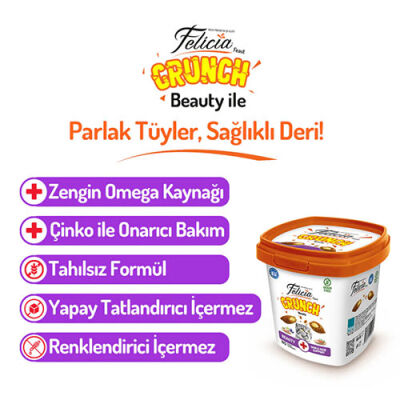 Felicia Beauty Crunch Tavuklu ve Somonlu Kedi Ödül Maması 100 Gr - 2