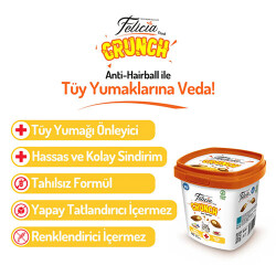 Felicia Crunch Hairball Tavuklu Yaban Mersinli ve Sütlü Kedi Ödül Maması 100 Gr - 3