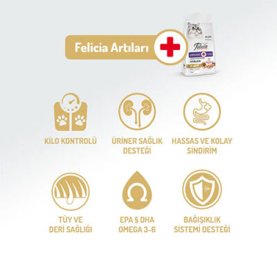 Felicia Hipoalerjenik Kolajen Destekli Somonlu Kısırlaştırılmış Kedi Maması 5 Kg - 2