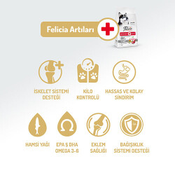 Felicia Hypoallergenic Medium Large Kuzulu Düşük Tahıllı Yetişkin Köpek Maması 3 Kg - 2