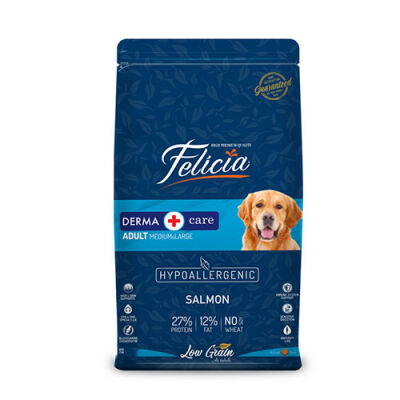 Felicia Hypoallergenic Medium Large Somonlu Düşük Tahıllı Yetişkin Köpek Maması 15 Kg - 1