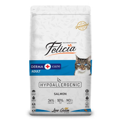 Felicia Hypoallergenic Somonlu Düşük Tahıllı Yetişkin Kedi Maması 12 Kg - 1