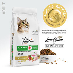 Felicia Hypoallergenic Tavuklu Düşük Tahıllı Yetişkin Kedi Maması 12 Kg - Felicia