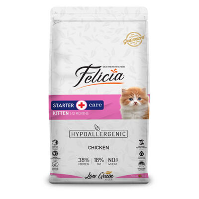 Felicia Hypoallergenic Tavuklu ve Hamsili Düşük Tahıllı Yavru Kedi Maması 12 Kg - 1