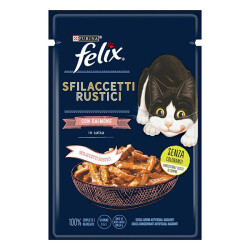 Felix Pouch Tasty Shreds Somonlu Lezzetli Et Dilimleri Yetişkin Kedi Konservesi 80 Gr - Felix