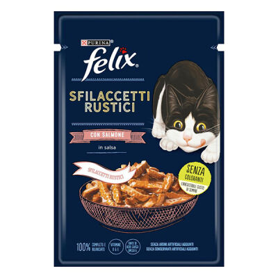 Felix Pouch Tasty Shreds Somonlu Lezzetli Et Dilimleri Yetişkin Kedi Konservesi 80 Gr - 1