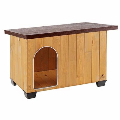 Ferplast Baita 60 Ahşap Köpek Kulübesi 58,5x73,5x54,5 Cm - 1