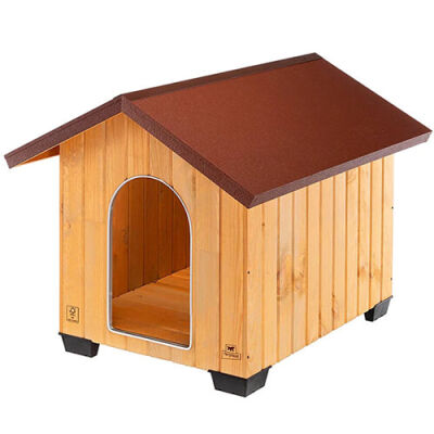 Ferplast Domus Ahşap Köpek Kulübesi Extra Büyük 92x11,5x90 Cm - 1