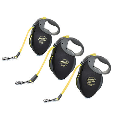Flexi New Neon Otomatik Şerit Köpek Gezdirme Tasması Giant XL 8 Mt Siyah - 2