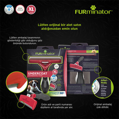 Furminatör Short Hair Büyük Irk Kısa Tüylü Köpek Tarağı XL - 2