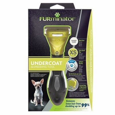 Furminator Short Hair Küçük Irk Kısa Tüylü Köpek Tarağı XS - 1