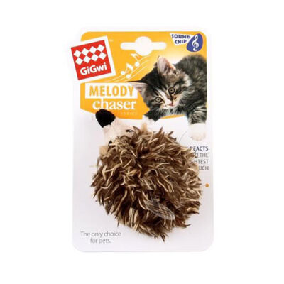 GiGwi Melody Chaser Sesli Kirpi Kedi Oyuncağı Karışık Renkli 8 Cm - 1