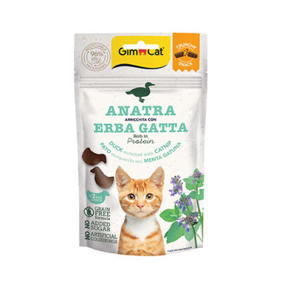 GimCat Crunchy Ördekli ve Catnipli Kedi Ödül Maması 50 Gr - 1